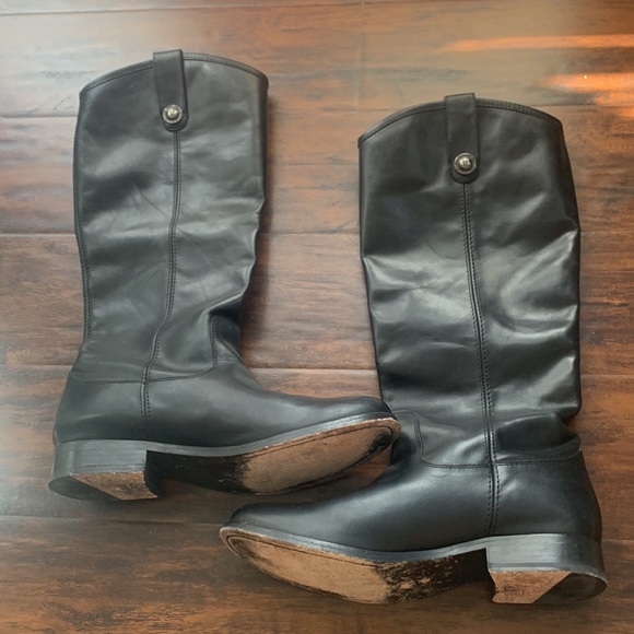 FRYE Melissa Button Tab Knee High Boot - Picture 3 of 6